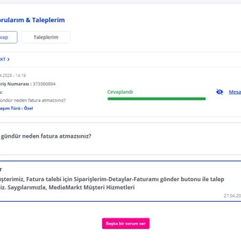 Fatura Gönderilmedi Ve Müşteri Hizmetleri Çözüm Sunmadı