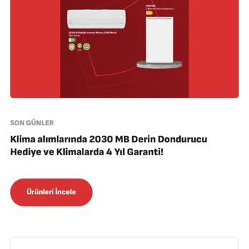 Kampanya Bilgilendirmesi Eksik Olduğu İçin Derin Dondurucu Hediye Alamadım