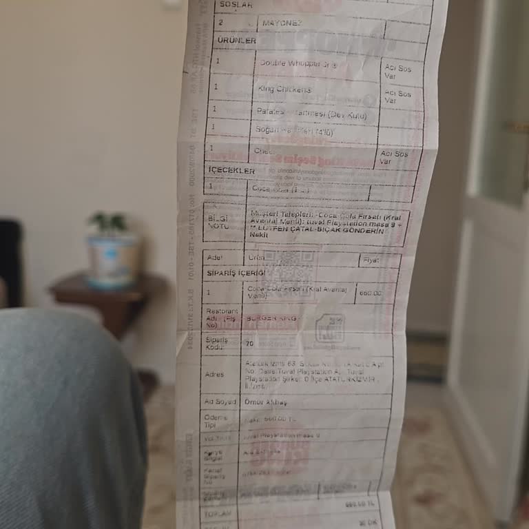 Yemeksepeti'de Eksik Ürünler İçin Para İadesi Talebi