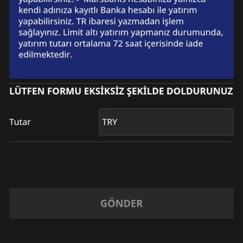 Yatırdığım 1.000 TL Hesaba Yansımadı, İade Talebim Reddedildi