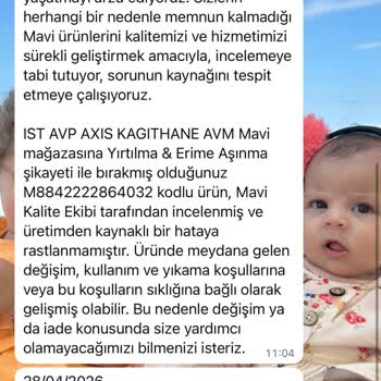 Mavi Kot Pantolonun Kısa Sürede Parçalanması Ve Mağaza Sorumluluğu Reddi