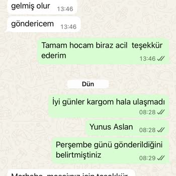 Kargoya Verildi Söylenmesine Rağmen Ürün Gelmedi, Ücretin Tam İadesini İstiyorum