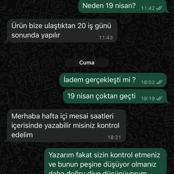 Transparan Tesettür Elbise Ve Geciken 2.599 TL İade