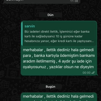 Ödeme Yapılan Sipariş Teslim Edilmedi Ve İade Alınamadı