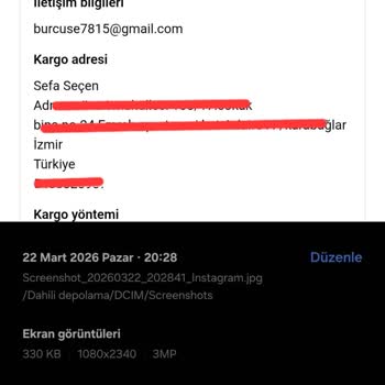Müşteri Hizmetleri Cevapsız Siparişim 36 Gün Geçmesine Rağmen Gelmedi