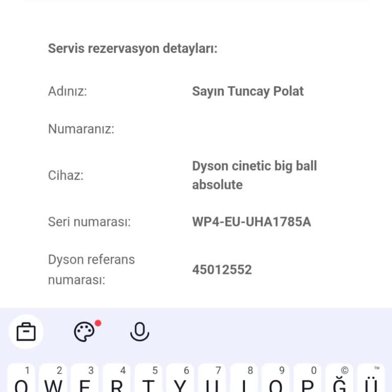 Dyson Süpürge Başlık Arızası Garanti Kapsamına Alınmalı