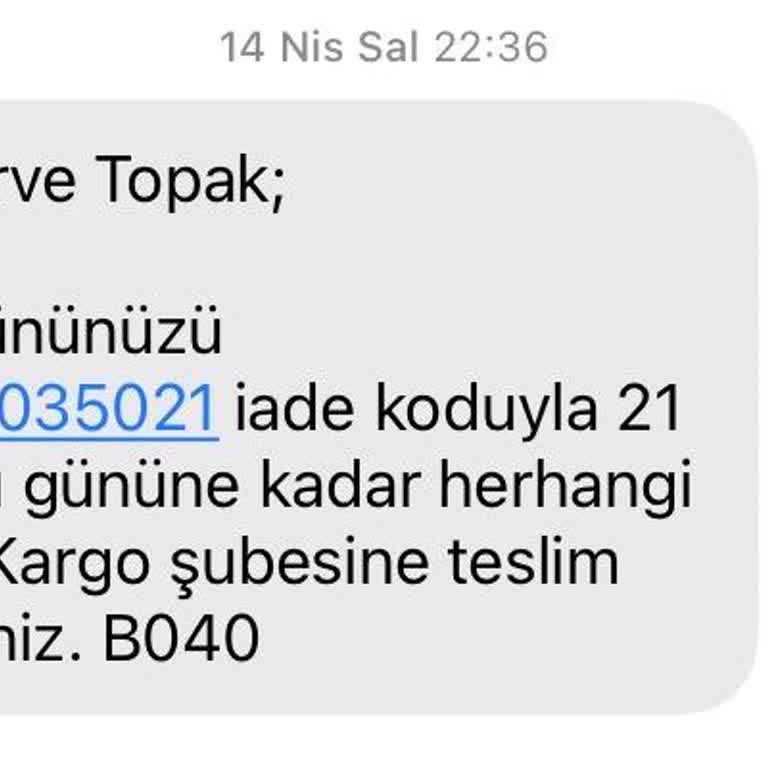 Modaselvim'den Alınan Ürünün Yanlış Kullanılmış Gibi Değerlendirilmesi Ve İade Reddi