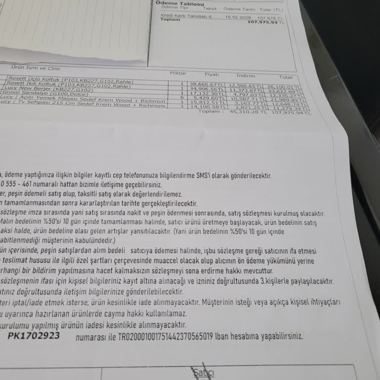 Teslim Edilmemiş Mobilyalar Ve Geciken İade Talebi