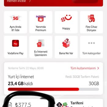 Vodafone Tarife Yenilemede Düşük GB Seçeneklerinin Kısıtlı Ve Pahalı Gösterilmesi