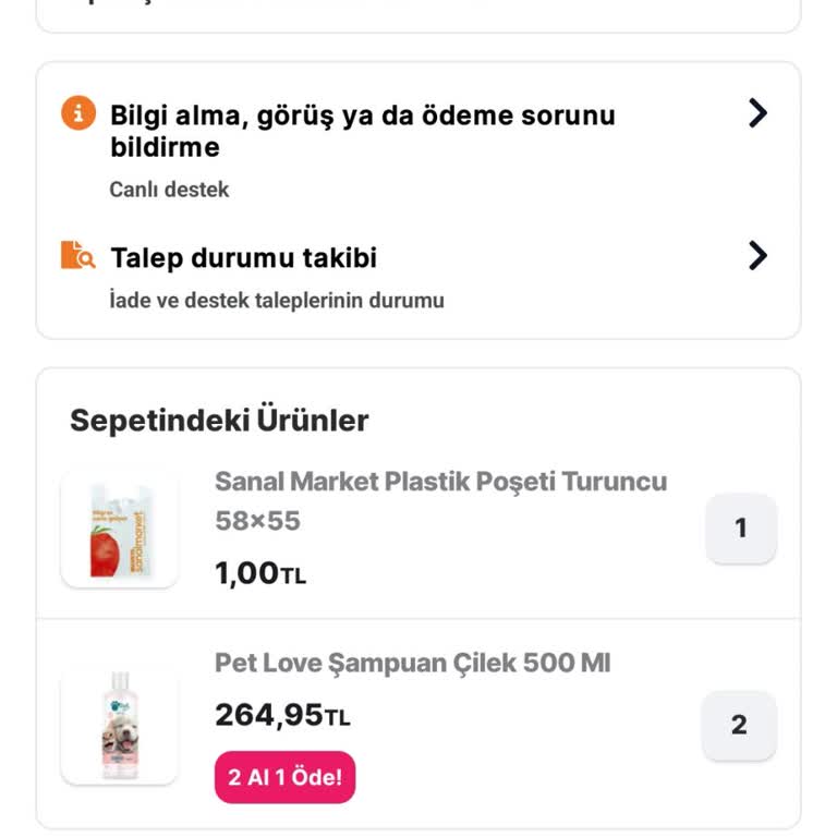 Migros Sanal Market’te Kampanyalı Ürünlerde Stok Yetersizliği Ve Sipariş İptali