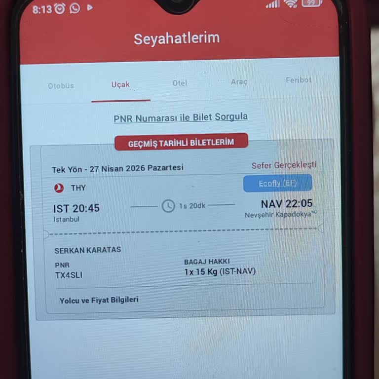 Obilet Bilet İsmi Yanlış Ve Türk Hava Yolları Sorumluluk Reddi