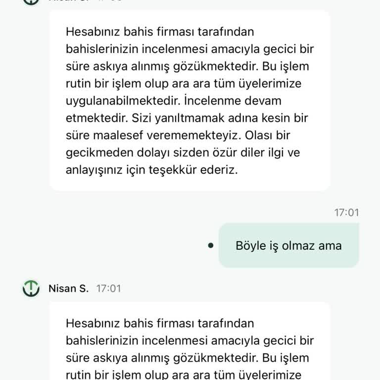 1 Milyon TL Çekim Talebim Engellendi Ve Hesabım Askıya Alındı