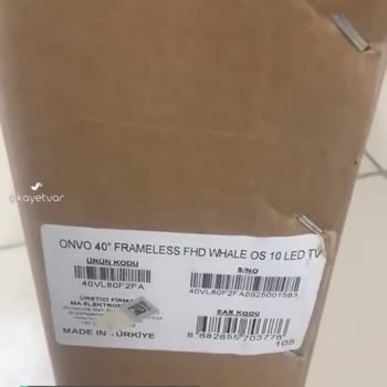 Onvo LED TV Ekranı Kırık