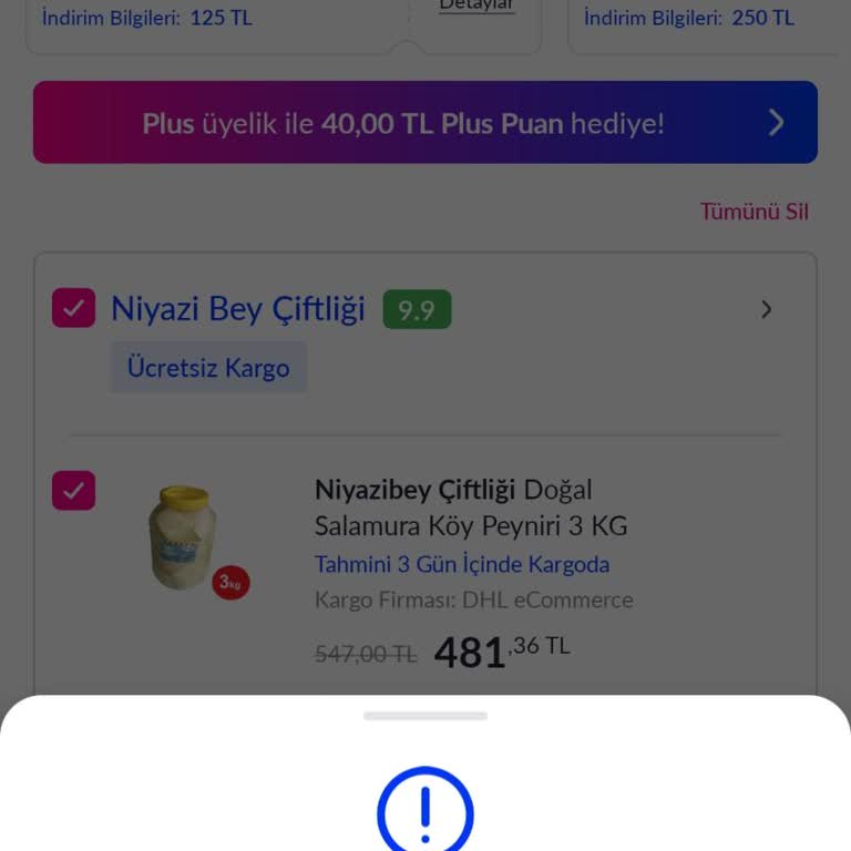 Alt Limitsiz 250 TL Kuponu Çalışmıyor