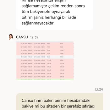 Hesabımda 22.105 TL Bakiyenin Haksız Şekilde Silinmesi Ve Para Çekimindeki Engellemeler