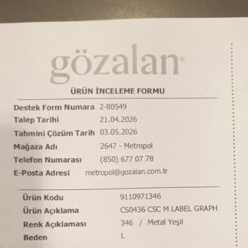 Keyfi Ürün İnceleme Süreci Ve Yetersiz İletişim