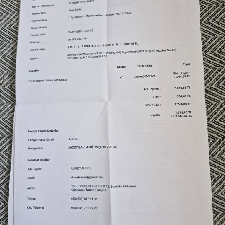 İstikbal'den Aldığım TV Ünitesi 4 Ayda Gelmedi Ve Şubeden Cevap Yok