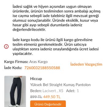 Aras Kargo Kuryesi İade Gönderimini 5 Gün Boyunca Almadı, Mağduriyet Yaşadım