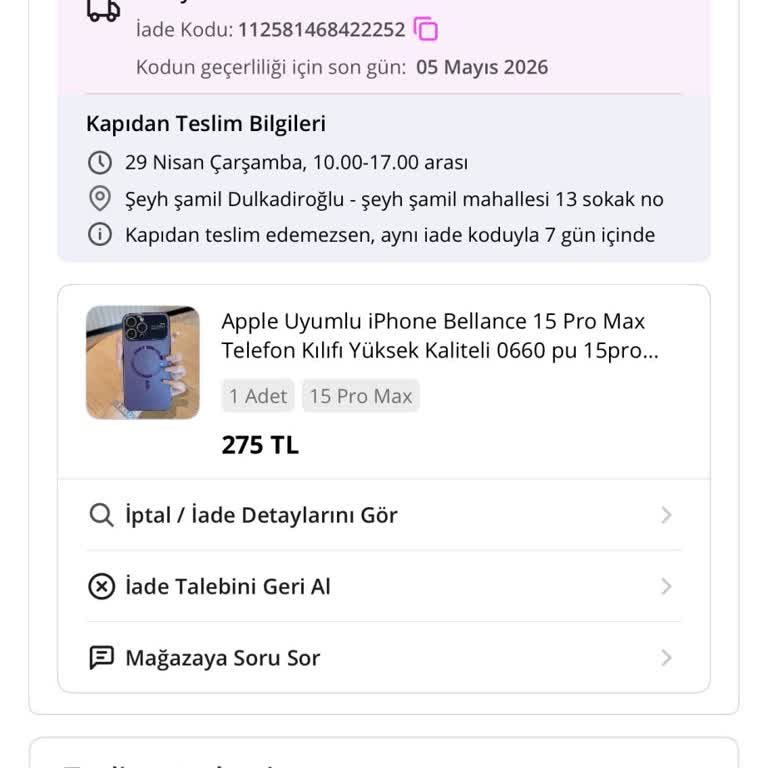N11'de İade Kargosunun Gelmemesi Ve Çözüm Beklentisi
