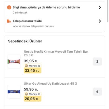 Migros Sanal Market’te Stok Yetersizliği Nedeniyle Siparişin 1033,34 TL’lik İadesi Gelmedi