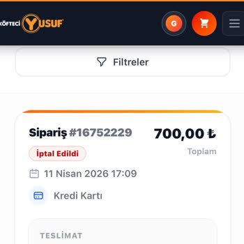 Köfteci Yusuf’tan Teslim Edilmemiş Sipariş Ve İade Sorunu