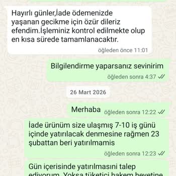İade Tutarı Gecikiyor, Müşteri Hizmetleri Sözünü Tutmuyor