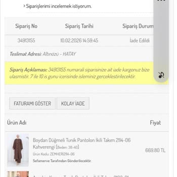 İade Tutarı Gecikiyor, Müşteri Hizmetleri Sözünü Tutmuyor
