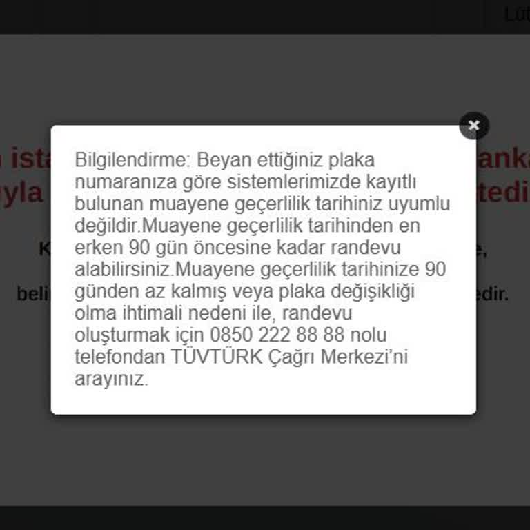 Çelişkili Online Randevu Sistemi Muayene Tarihi Geçmiş Araçları Kullanıcıyı Zor Duruma Sokuyor