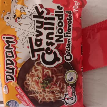 Dudomi Tavuk Çeşnili Noodle'da Boş Yağ Poşeti