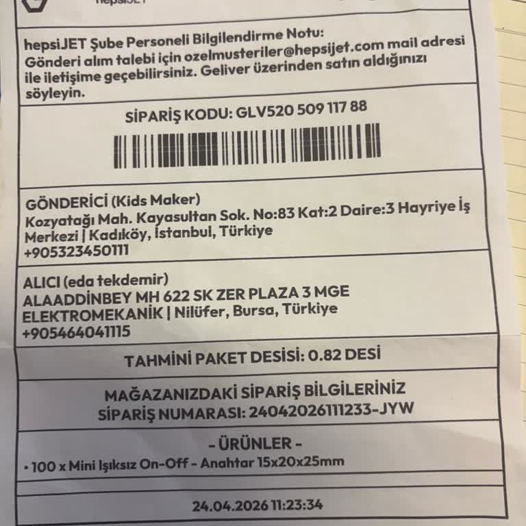 Hepsijet'in Geciken Teslimatı Ve Cevapsız Müşteri Hizmetleri Nedeniyle Yaşanan Mağduriyet