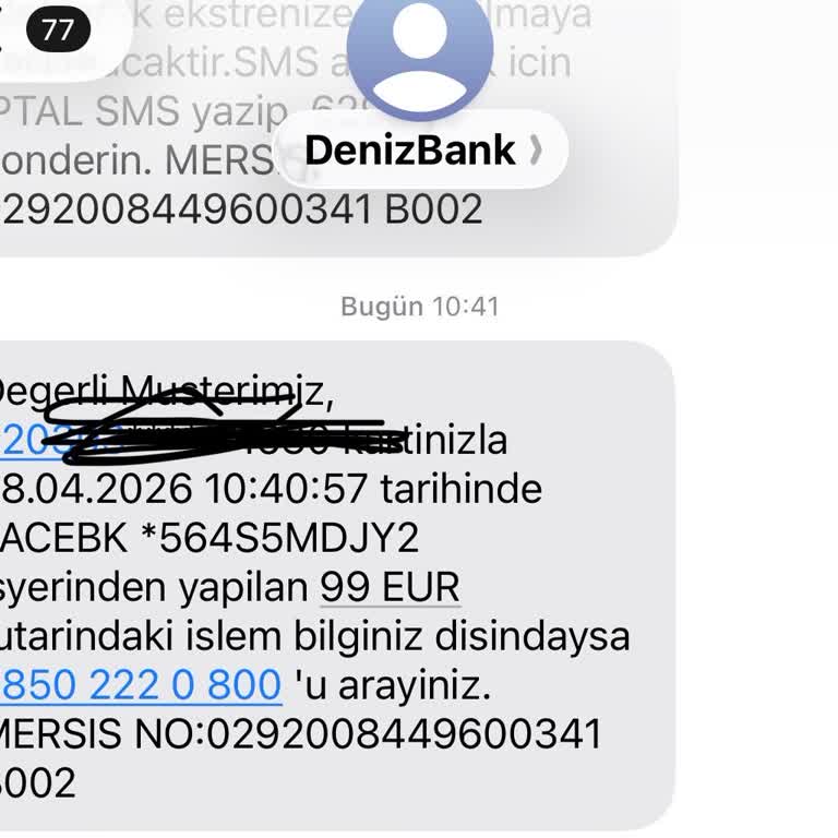 Sanal Kartımdan Yetkisiz 99 EUR İşlemi Ve Görünmeyen İtiraz Süreci