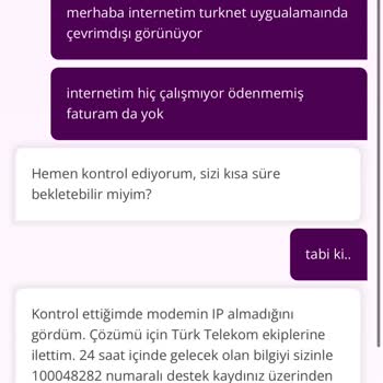 TurkNet Bağlantım Kesildi Ve Acil Destek Talep Ediyorum