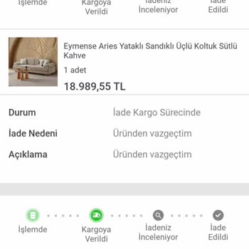 Koçtaş Teslim Edilmeyen Koltuklar İçin Sipariş Tamamlandı Görünüyor Ve Taksit Ödemeleri Devam Ediyor