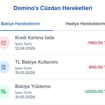 Domino’s Cüzdanına Yansımayan 1.160 TL İşlemi İçin İade Talebi