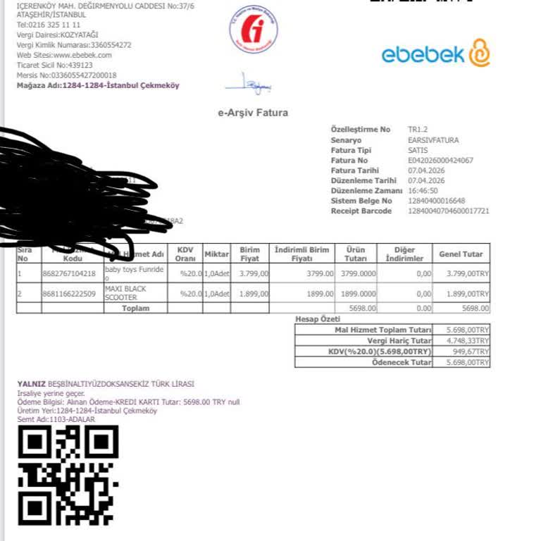 Katlanamayan Scooter Nedeniyle Ebebek Mağazasından Değişim Ve İade Talebi