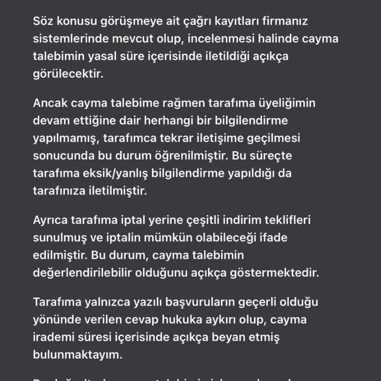 Ticaret Bakanlığı İsimli Yanıltıcı Sözleşme Ve İptal Hakkının İhlali