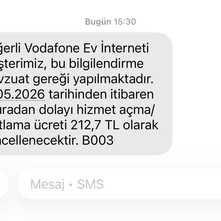 Haksız 212,70 TL Açma Kısıtlama Ücreti Bildirimi Ve Canlı Destek Erişimi Sorunu