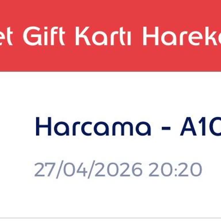 Ticket Gift Kartındaki Bölünmüş 900 TL Bakiye Kullanılamıyor