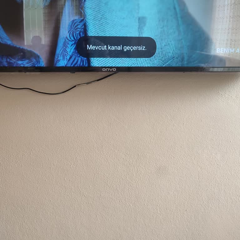 Onvo TV Ekranında Sabit Mevcut Kanal Geçersiz Mesajı