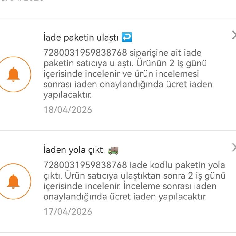 Trendyol'da Geciken İade Ve Ücretin Hemen Hesaba Yatırılması Talebi