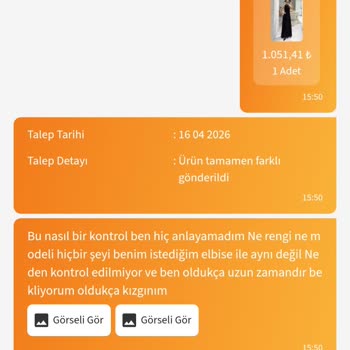 Yanlış Ürün Gönderimi Ve Fiyat Artışı Mağduriyeti