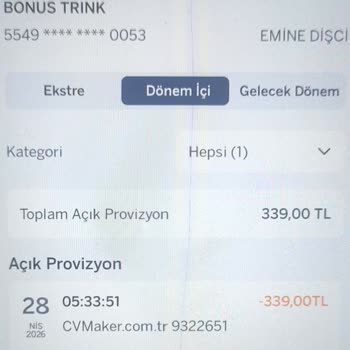 CV Maker Bilgim Ve Onayım Dışında Ücret Çekilmesi