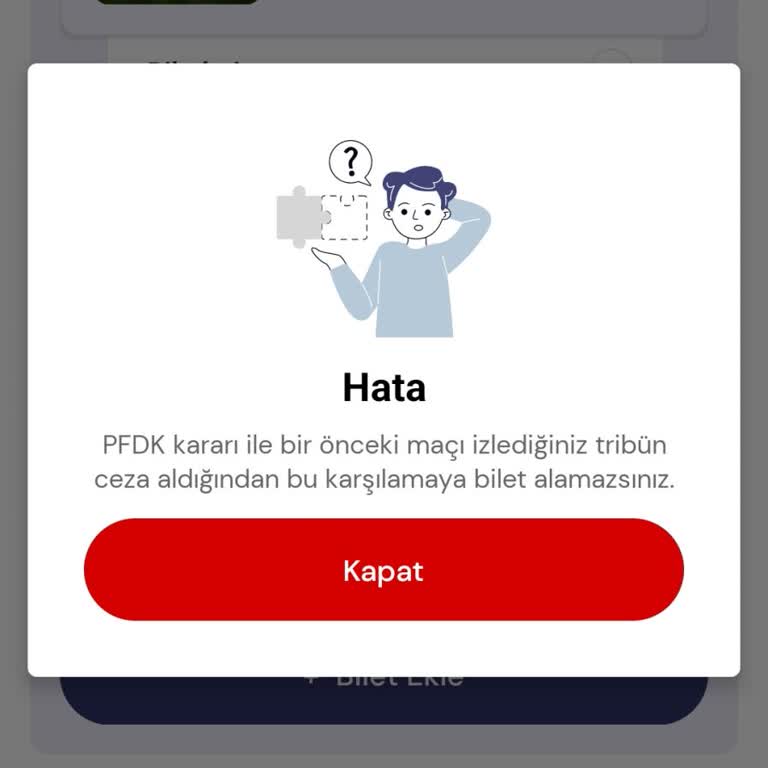 PFDK Kararı Nedeniyle Haksız Bilet Engeli