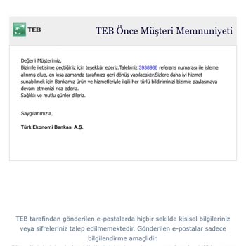 Müşteri Şikayetinde Tek Dosya Talebine Rağmen Sürekli Yeni Referans Numaraları Açılması