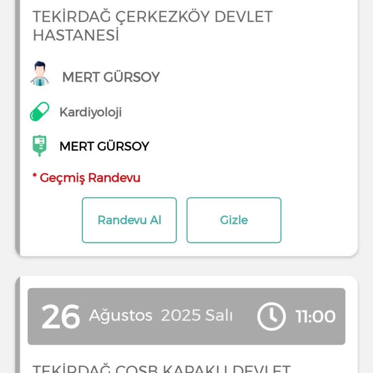 Kardiyoloji Randevusunda 6 Dakika Geç Kalınca Muayene Edilmemesi Ve Saygısız Davranış