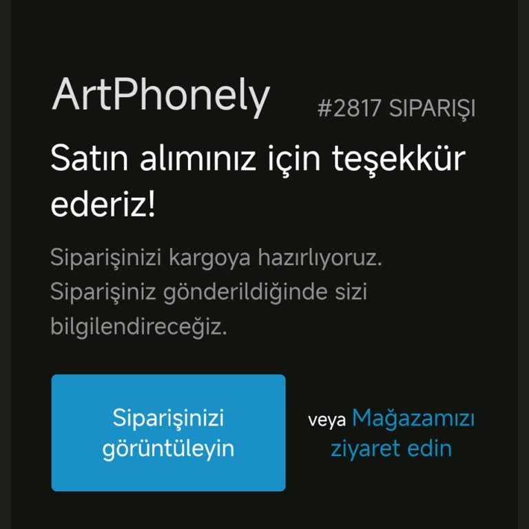 Artphonely'den Telefon Kılıfı Gönderilmedi, Ücret İadesi Talebi