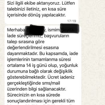 Vivense'de İptal Edilen Siparişin Geciken İadesi