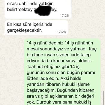 Vivense'de İptal Edilen Siparişin Geciken İadesi