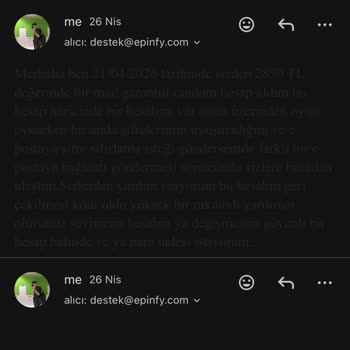 Mail Garantili Hesabın Geri Çekilmesi Ve Cevapsız İletişim
