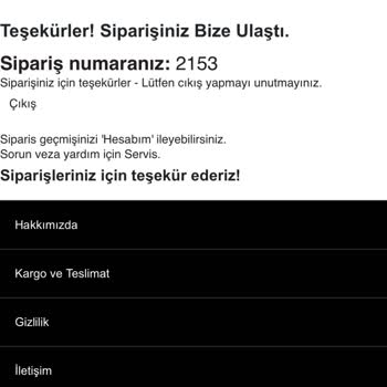 Termos Siparişimde Kargo Bilgisi Ve Geri Dönüş Yok, İade Talebi